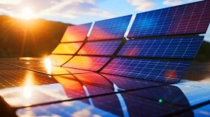 Illustration of innovative flexible tandem solar cells combining perovskite and CIGS materials. Image generated by AI.