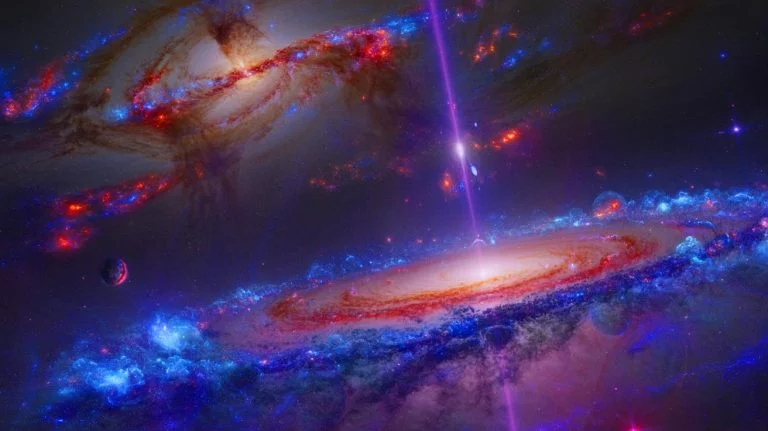 “We Finally Found It”: Scientists Reveal the Missing Half of the Universe’s Matter Was Hiding in Plain Sight All Along Illustration of the universe's missing baryonic matter hidden in the intergalactic medium. Image generated by AI.