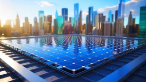 Illustration of a groundbreaking flexible solar cell with enhanced durability and efficiency. Image generated by AI.