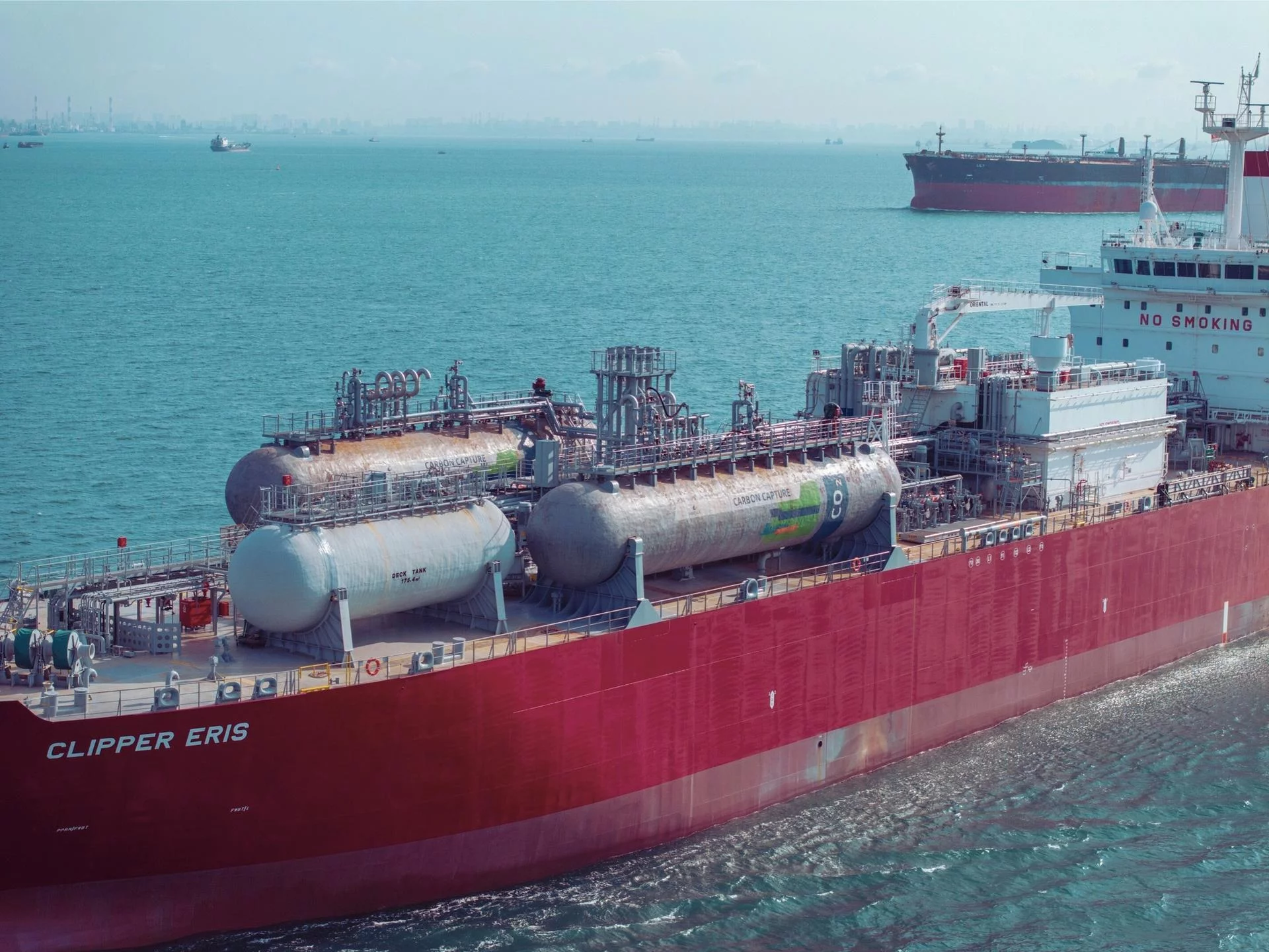 During recent tests, Wärtsilä's onboard carbon capture system captured 70% of emissions