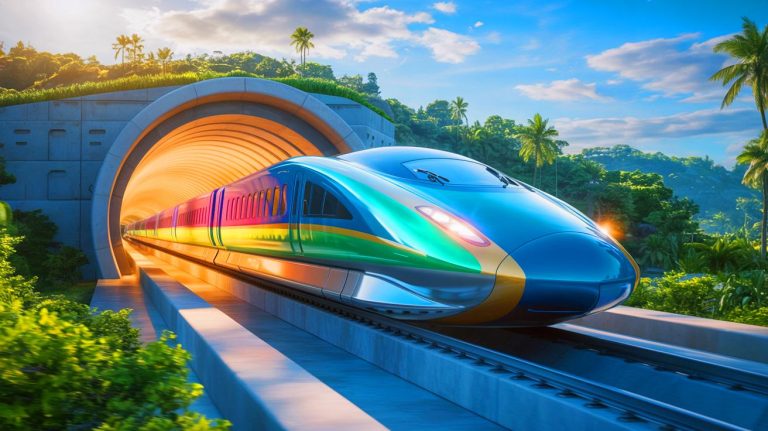 “96% Quieter at 373 MPH”: China Unveils Maglev Tunnel Boom Buffer That Could Replace Short-Haul Flights Without Extra Construction Costs Illustration of China's innovative sound-absorbing buffer for maglev trains reducing tunnel boom noise.