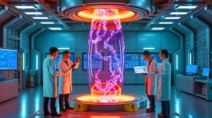 Illustration of the innovative CHSN01 super steel used in fusion reactors.