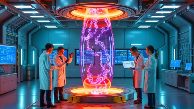 Illustration of the innovative CHSN01 super steel used in fusion reactors.