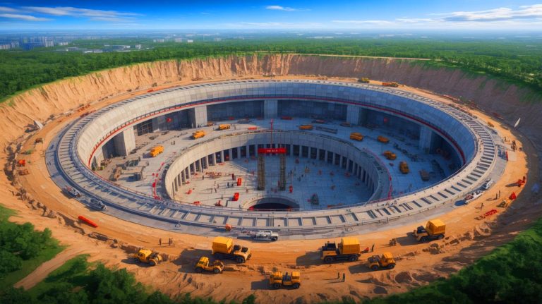 China’s “Military Colossus” Exposed: Satellite Images Show World’s Largest Base Stretching Over 4,000 Football Fields; U.S. Officials Sound the Alarm Illustration of the world's largest underground military command center near Beijing.