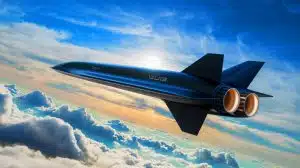 Illustration of the Talon-A hypersonic test vehicle equipped with advanced H13 rocket engines.