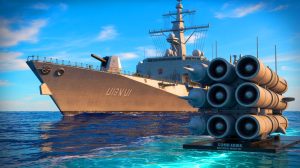 Illustration of Lockheed Martin's JAGM and JAGM Quad Launcher enhancing U.S. Navy capabilities.