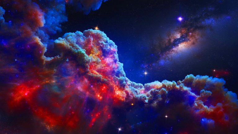 Illustration of the colossal molecular cloud M4.7-0.8 within the Milky Way galaxy.