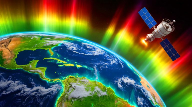 User-Driven Learning: Empowering Agency with AI Illustration of the South Atlantic Anomaly affecting Earth's magnetic field and space technology.