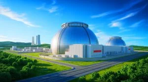 Illustration of the CFR-1000 fast neutron reactor unveiling in China.