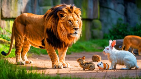 Illustration of a Danish zoo requesting the donation of small pets for predator consumption.