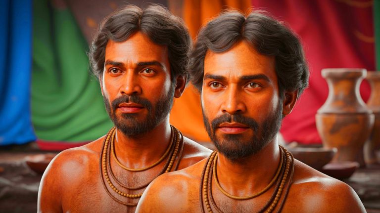 “Scientists Resurrect 2,500-Year-Old Tamil Faces”: Digital Technology Reveals Shocking Genetic Links Between Ancient Keeladi Civilization and Modern South Indians Illustration of digitally reconstructed faces of two ancient men from the Keeladi civilization in Southern India.