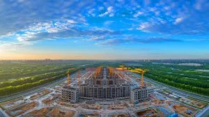Illustration of China's Massive Military Complex Construction Near Beijing.