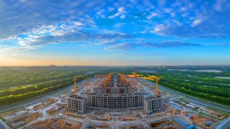 Illustration of China's Massive Military Complex Construction Near Beijing.