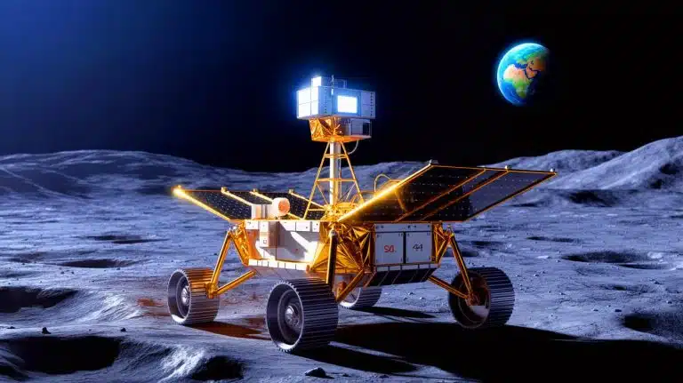 “We’re Powering Moon Bases With Nuclear Waste”: Company Reveals Secret Space Energy Revolution Illustration of americium-241-powered space nuclear batteries for lunar missions.