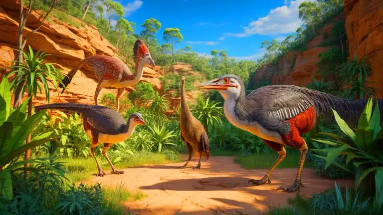 Illustration of a superb lyrebird in Victoria, Australia.
