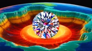 “Earth’s Core Is Leaking Metal Into Diamonds”: Scientists Discover Impossible Nickel-Iron Alloys That Shouldn’t Exist While Mining Industry Freaks Out Illustration of diamonds revealing secrets of Earth's mantle.