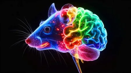Illustration of the detailed brain map highlighting neuronal activity during decision-making processes.