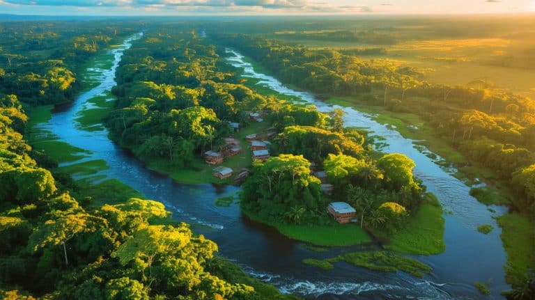 “The Amazon Stops 30 Deadly Diseases”: Indigenous Forests Shield Millions While Brazil Burns Everything For Cattle Farms Forever Illustration of the Amazon rainforest highlighting its role in protecting public health and indigenous lands.