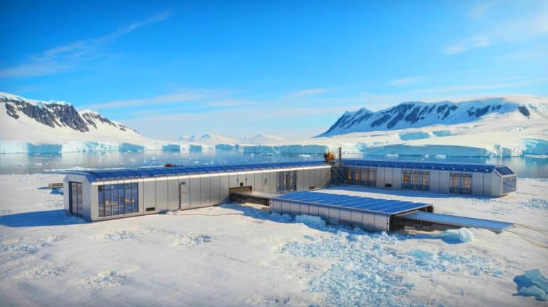 Illustration of Australia's Davis Station set for major upgrades in Antarctica.