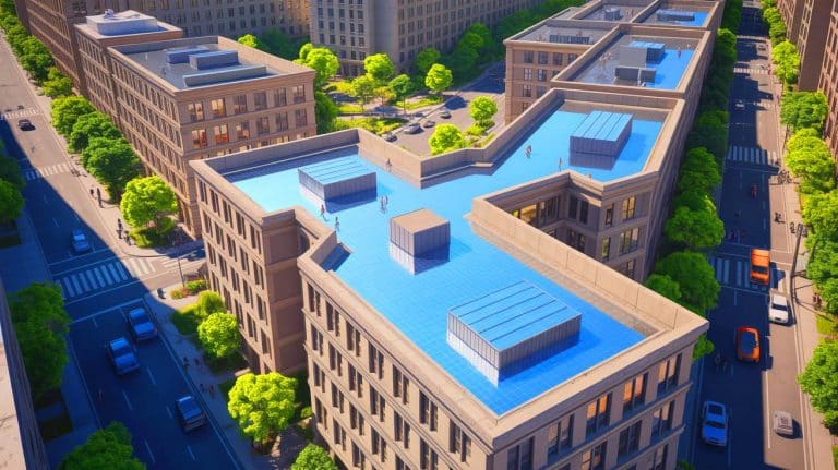 “AI Just Invented Miracle Cooling Paint”: Researchers Create Coating That Drops Building Temperatures 36 Degrees While Air Conditioning Industry Faces Extinction Illustration of advanced paint technology reducing building temperatures through artificial intelligence.