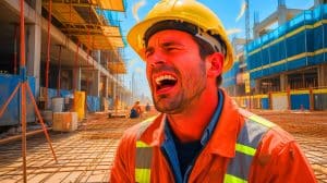 “This Heat Will Kill You”: Scientists Predict 3.5°F Global Temperature Rise While Governments Hide Deadly Heatwave Death Toll Forever Illustration of a construction worker experiencing severe hyperthermia during a heatwave.