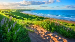 “This Plant Stops Islands From Disappearing Forever”: Quebec Discovers Miracle Root System While Coastlines Vanish At Record Speed Illustration of a native myrique des îles plant being used to combat coastal erosion in Îles-de-la-Madeleine.