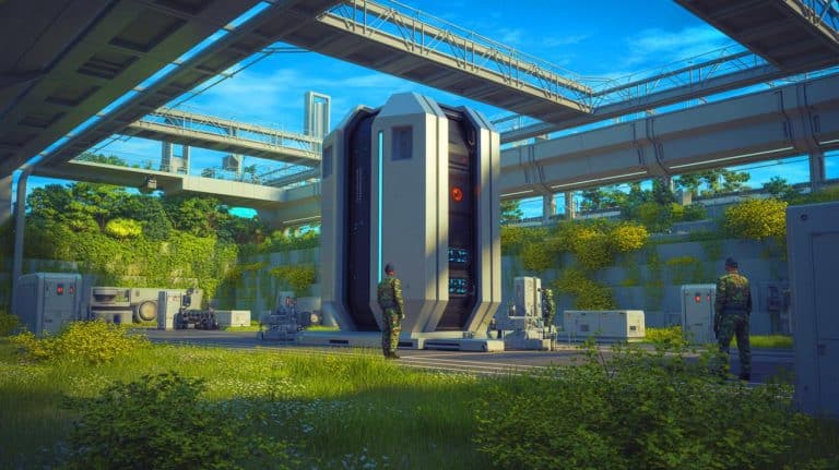“Military Bases Go Nuclear Now”: US Air Force Awards $1.25 Million Contract For Kronos Microreactor That Delivers 20 Years Of Carbon Free Power Without Human Intervention Illustration of the Kronos micro modular nuclear reactor system at Joint Base Anacostia-Bolling in Washington, D.C.