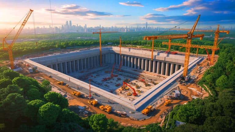 Illustration of China's newly constructed underground military command center near Beijing.