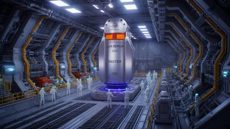 “I Didn’t Believe the Signal at First”: This Underground Detector Edges Closer to Unmasking the Universe’s Most Mysterious Substance (and It’s Still Hiding) Illustration of Scientists Investigating Dark Matter Using the LUX-ZEPLIN Detector Underground.