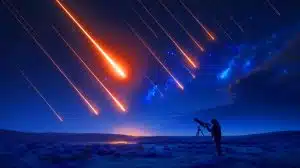 Halloween Fireballs Pose Hidden Dangers, Sparking Concerns for Families and Communities Nationwide Illustration of the Taurid meteor shower illuminating the night sky.