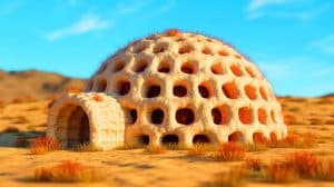 “They Built It Out of Mushrooms”: This Living Igloo From Germany Could Replace Concrete Homes (and It’s Already Growing) Illustration of a Mycelium-Based Igloo Developed by Architecture Students at Frankfurt University of Applied Sciences.