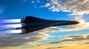 Illustration of the Talon-A hypersonic test vehicle powered by advanced H13 rocket engines.