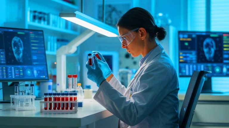 New Blood Test Reveals Over 80% Accurate Prediction of Postpartum Depression Risk, Offering Hope to New Mothers Illustration of a new blood test predicting postpartum depression risk.