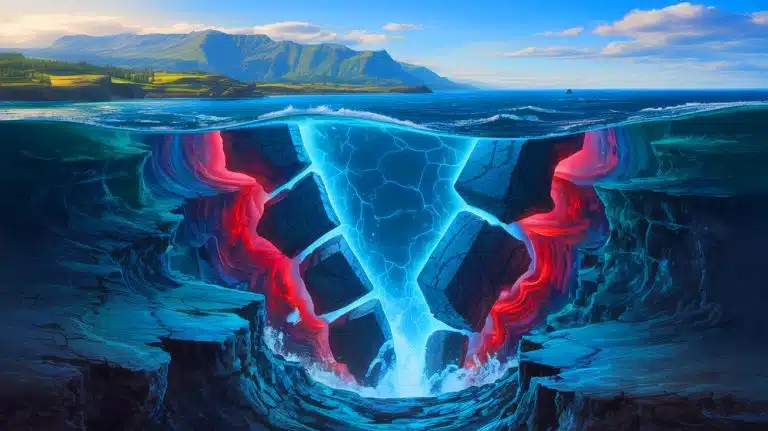 Pacific Northwest Transformation: Earth’s Split Unfolds, Revealing Geological Changes and Potential Human Impact in the Region Illustration of a subduction zone breaking apart beneath the Pacific Northwest.