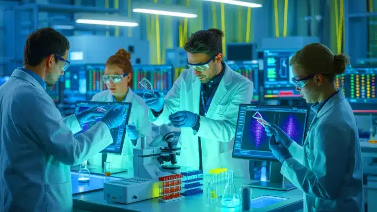 Scientists Decode Hidden DNA, Revealing New Insights That Could Transform Understanding and Treatment of Diseases Illustration of scientists using a new tool to analyze DNA and RNA within individual cells.