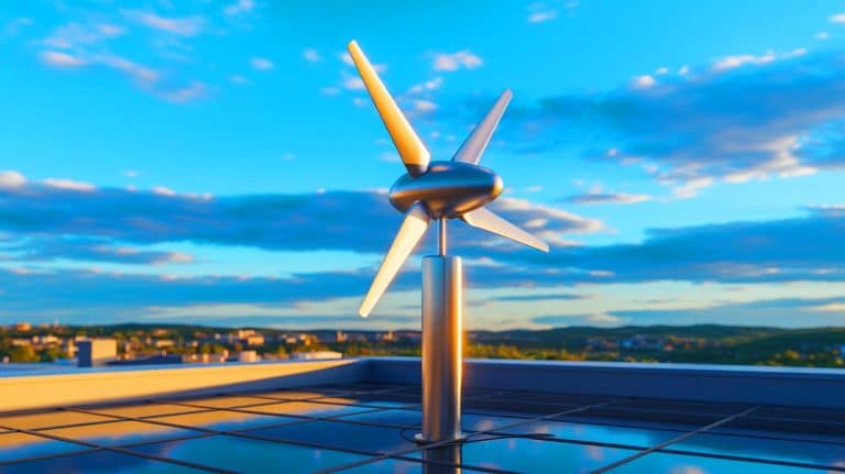 Illustration of Innovative AI-Powered Micro Wind Turbines by Gevi Wind.