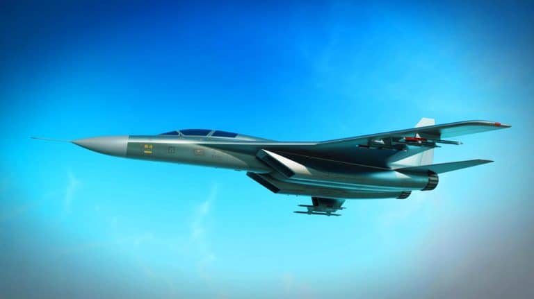 Illustration of China's next-generation strategic airlifter concept with a blended-wing-body design.