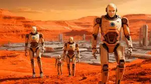 “He’s Sending Robots to Mars?”: Experts Warn Elon Musk’s Humanoids Could Collapse Before Touching Red Soil (and He Won’t Stop) Illustration of Elon Musk's vision of deploying humanoid robots to Mars.