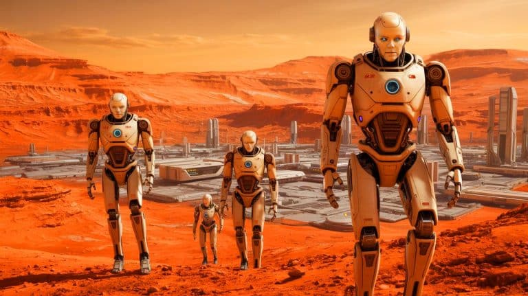 “He’s Sending Robots to Mars?”: Experts Warn Elon Musk’s Humanoids Could Collapse Before Touching Red Soil (and He Won’t Stop) Illustration of Elon Musk's vision of deploying humanoid robots to Mars.
