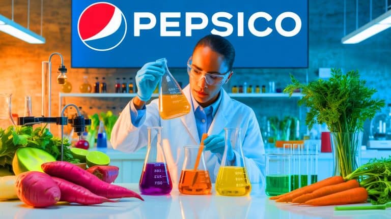 “They Finally Gave In”: This PepsiCo Shift Exposes What Artificial Dyes May Really Do to Your Body (and why Europe banned them) Illustration of PepsiCo's Transition to Natural Colorants Using Vegetables Like Sweet Potatoes and Carrots.