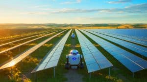 “They Build the Sun Itself”: AI Robots Now Installing 500,000 Solar Panels in Australia Faster Than Any Human Crew Could Illustration of AI-powered robots installing solar panels at a solar farm in Victoria, Australia.