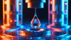 “Wait, Ice Can Sink?”: Scientists Just Found a New Form of Water That Freezes at Room Temperature (and it breaks every rule) Illustration of the dynamic diamond anvil cell used to create ice XXI under extreme pressure.