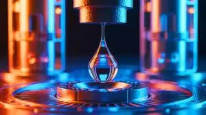 “Wait, Ice Can Sink?”: Scientists Just Found a New Form of Water That Freezes at Room Temperature (and it breaks every rule) Illustration of the dynamic diamond anvil cell used to create ice XXI under extreme pressure.