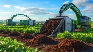 Illustration of the United States' innovative approach to carbon capture using biochar technology.
