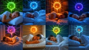 Illustration of the intricate connections between sleep profiles and health outcomes.