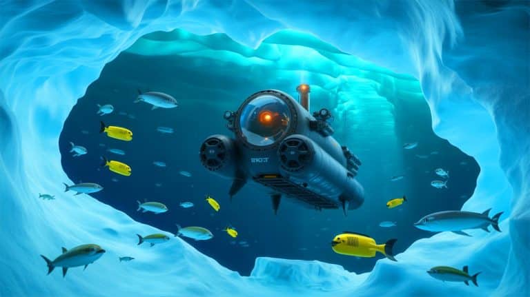 “It Shouldn’t Exist Here”: This Arctic Discovery From China’s Deep-Sea Dive Shocks Scientists (and it’s rewriting climate predictions) Illustration of a submersible conducting a deep-sea dive beneath Arctic ice.