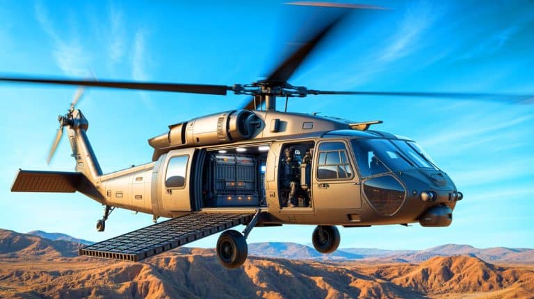 “It’s Flying Itself Now”: This Cockpit-Free Black Hawk Reveals A Chilling New Shift In Military Power (and it’s already operational) Illustration of the autonomous S-70UAS U-Hawk helicopter with enhanced cargo capacity and no cockpit.