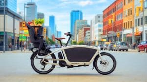 “Parents Are Ditching Cars for This”: The New Urban Arrow Breeze Ebike Redefines Family Travel (and It’s Taking Over City Streets Fast) Illustration of the Urban Arrow Breeze long-tail cargo ebike designed for versatile urban transportation.