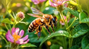 “They’re Vanishing From Our Forests”: This Endangered Bee Crisis Could Shatter Ecosystems and Threaten the World’s Food Supply Illustration of Wild Honeybees in Their Natural Habitat.