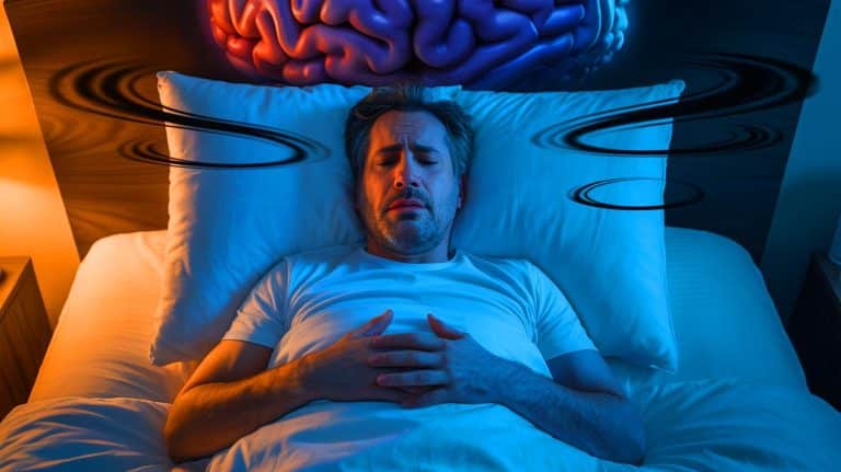 Illustration of the connection between frequent nightmares and increased dementia risk.